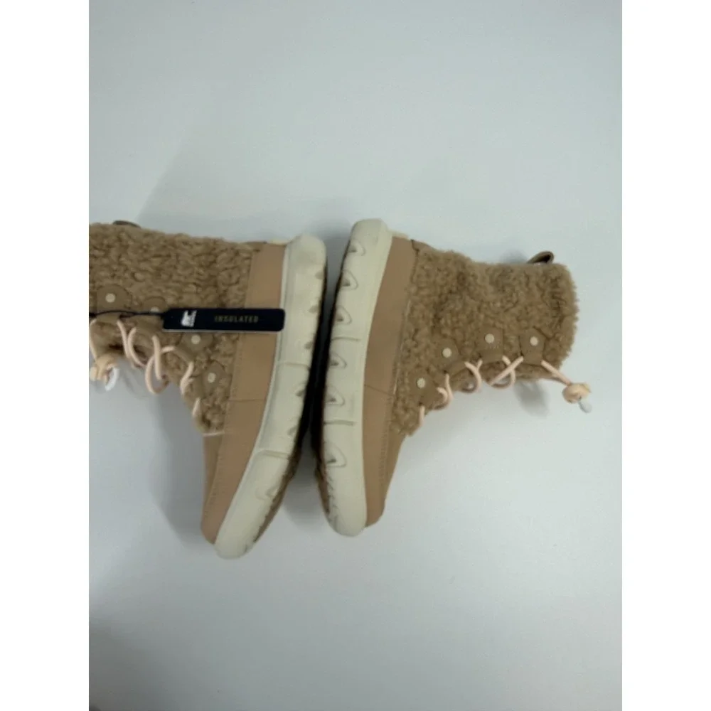 Sorel Explorer II Joan Boots Women's Nova‎ Sand/Sea Salt Cozy Size 3 New